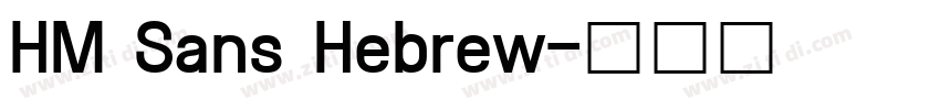 HM Sans Hebrew字体转换 HM Sans Hebrew字体转换